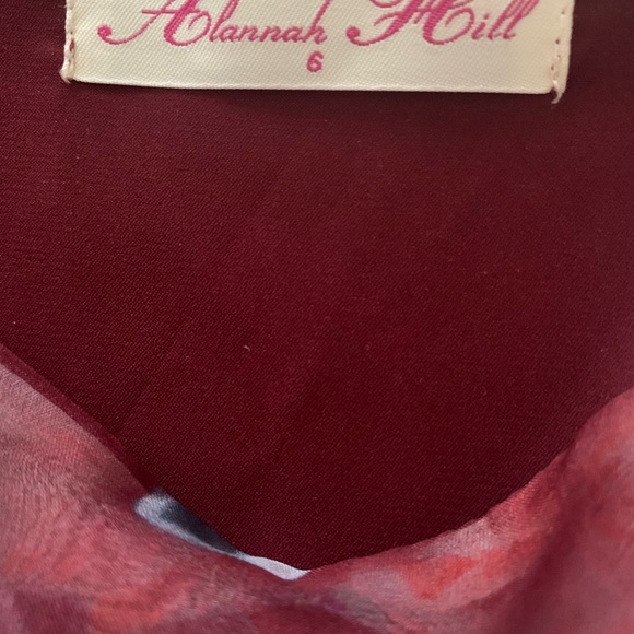 ✨Host Pick✨ Brand new Alannah Hill 100% Silk Floral Skirt Size 6 - Picture 6 of 6